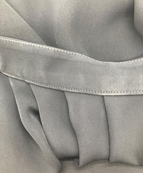 ENFOLD（エンフォルド）ENFOLD (エンフォルド) PEツイルストレッチフレンチタックワンピース ブラック サイズ:36の古着・服飾アイテム