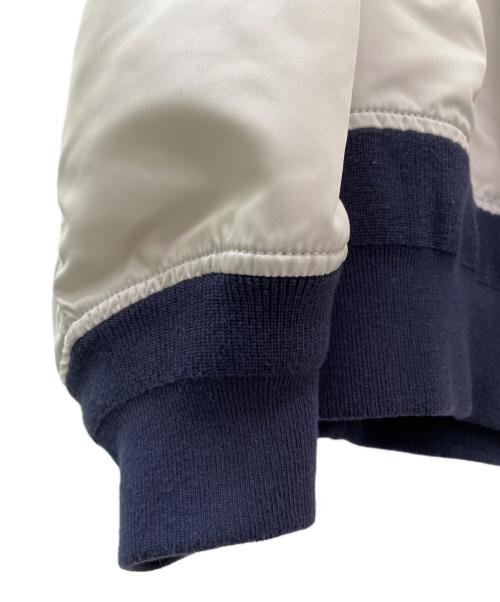 sacai（サカイ）sacai (サカイ) MA-1×Melton Jacket ネイビー×グレー サイズ:2の古着・服飾アイテム