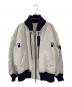 sacai（サカイ）の古着「MA-1×Melton Jacket」｜ネイビー×グレー