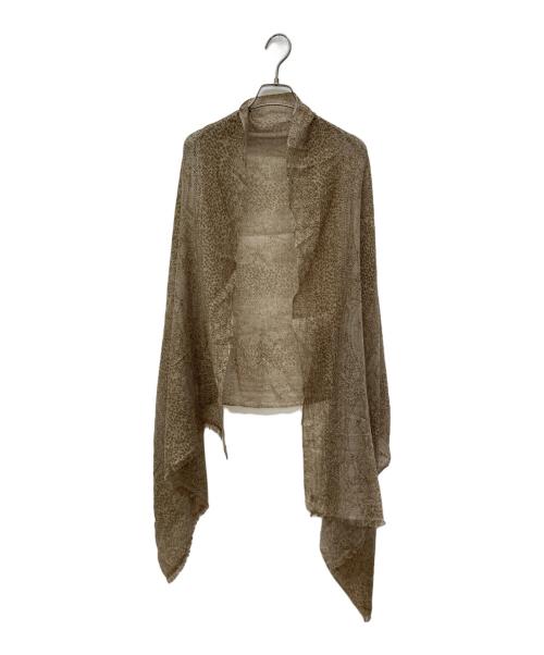 douce gloire（ドゥースゴロワー）DOUCE GLOIRE (ドゥースゴロワー) ウールシルクストール ブラウンの古着・服飾アイテム