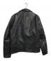 VANSON (バンソン) レザーライダースジャケット ブラック サイズ:38：60000円
