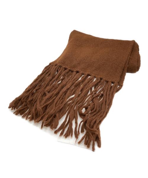 AMI Alexandre Mattiussi（アミアレクサンドルマテュッシ）AMI Alexandre Mattiussi (アミアレクサンドルマテュッシ) アルパカ混マフラー ブラウンの古着・服飾アイテム