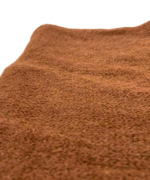 AMI Alexandre Mattiussi（アミアレクサンドルマテュッシ）AMI Alexandre Mattiussi (アミアレクサンドルマテュッシ) アルパカ混マフラー ブラウンの古着・服飾アイテム