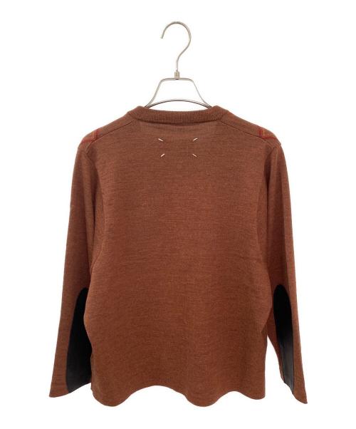 Maison Margiela（メゾンマルジェラ）Maison Margiela (メゾンマルジェラ) Vネックニット ブラウン サイズ:Sの古着・服飾アイテム