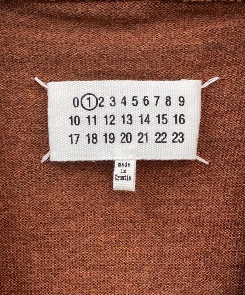 Maison Margiela（メゾンマルジェラ）Maison Margiela (メゾンマルジェラ) Vネックニット ブラウン サイズ:Sの古着・服飾アイテム