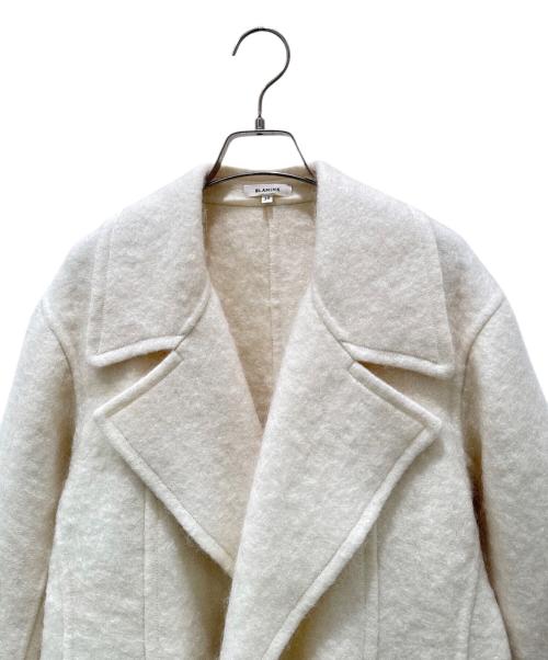 BLAMINK（ブラミンク）BLAMINK (ブラミンク) ボタンレスロングコート オフホワイト サイズ:36の古着・服飾アイテム