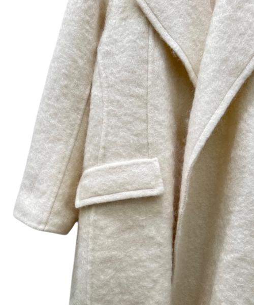 BLAMINK（ブラミンク）BLAMINK (ブラミンク) ボタンレスロングコート オフホワイト サイズ:36の古着・服飾アイテム