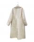 BLAMINK (ブラミンク) ボタンレスロングコート オフホワイト サイズ:36：70000円