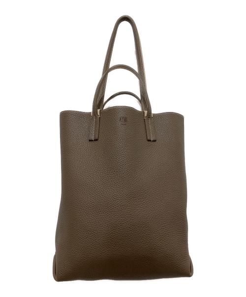 MOYNAT（モワナ）MOYNAT (モワナ) リバーシブルトートバッグ ベージュ/ダークブラウンの古着・服飾アイテム
