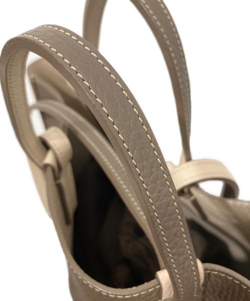 MOYNAT（モワナ）MOYNAT (モワナ) リバーシブルトートバッグ ベージュ/ダークブラウンの古着・服飾アイテム