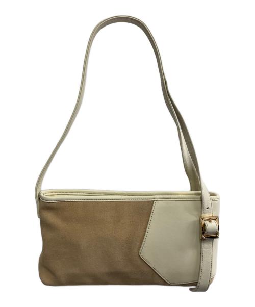 LOEWE（ロエベ）LOEWE (ロエベ) ワンショルダーバッグ ベージュ×ホワイトの古着・服飾アイテム