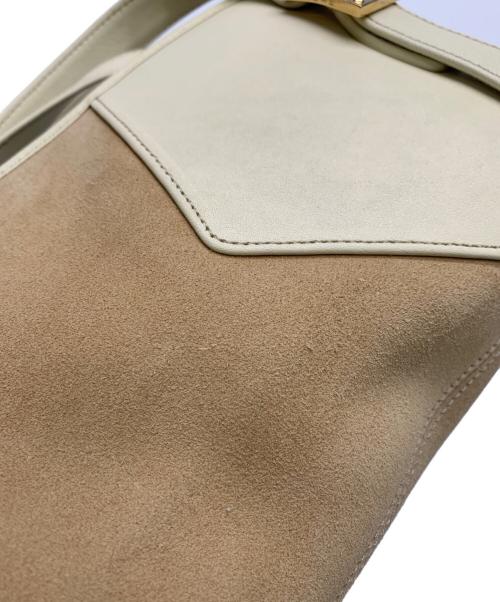 LOEWE（ロエベ）LOEWE (ロエベ) ワンショルダーバッグ ベージュ×ホワイトの古着・服飾アイテム