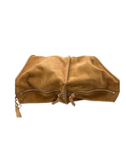 BOTTEGA VENETA（ボッテガベネタ）BOTTEGA VENETA (ボッテガベネタ) ダブルポケットワンショルダーバッグ ブラウンの古着・服飾アイテム