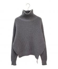 CABAN（キャバン）の古着「コットンカシミヤワッフル タートルネックプルオーバー」｜グレー