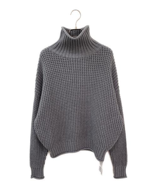 CABAN（キャバン）CABAN (キャバン) コットンカシミヤワッフル タートルネックプルオーバー グレー サイズ:Freeの古着・服飾アイテム