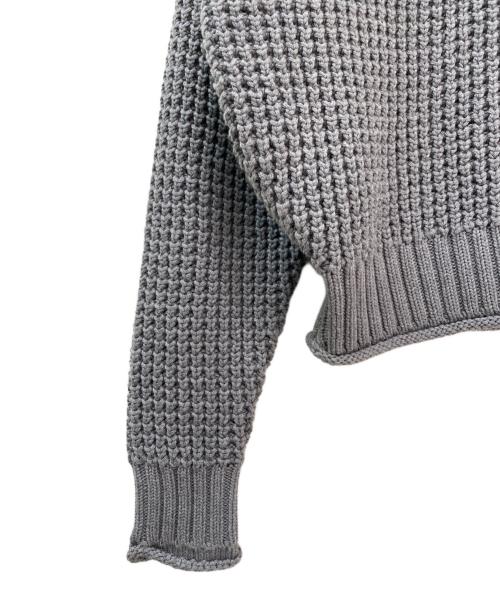 CABAN（キャバン）CABAN (キャバン) コットンカシミヤワッフル タートルネックプルオーバー グレー サイズ:Freeの古着・服飾アイテム