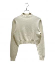 CABAN（キャバン）の古着「コットンカシミヤ クロップドモックネックプルオーバー 39-02-24-02004」｜ホワイト