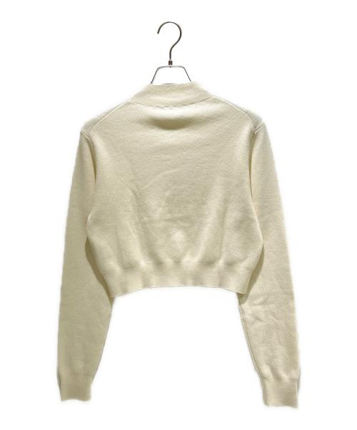 CABAN（キャバン）CABAN (キャバン) コットンカシミヤ クロップドモックネックプルオーバー 39-02-24-02004 ホワイト サイズ:Fの古着・服飾アイテム