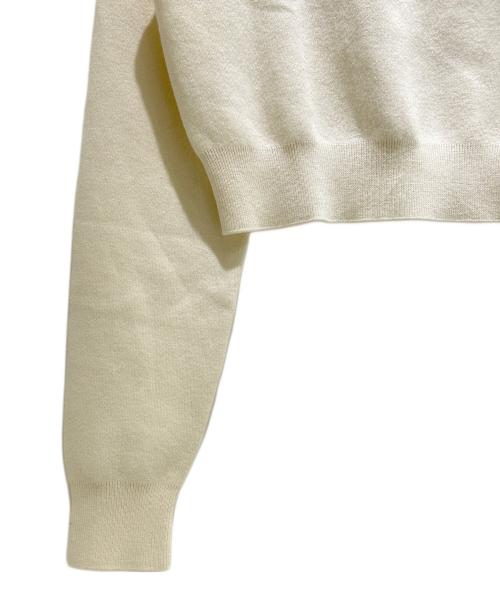 CABAN（キャバン）CABAN (キャバン) コットンカシミヤ クロップドモックネックプルオーバー 39-02-24-02004 ホワイト サイズ:Fの古着・服飾アイテム