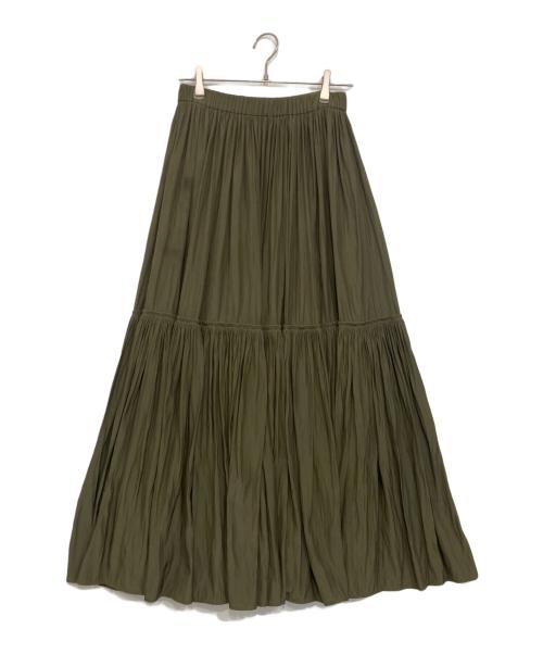 MUSE de Deuxieme Classe（ミューズ ドゥーズィエム クラス）MUSE de Deuxieme Classe (ミューズ ドゥーズィエム クラス) Gather Maxi スカート カーキ サイズ:記載なしの古着・服飾アイテム