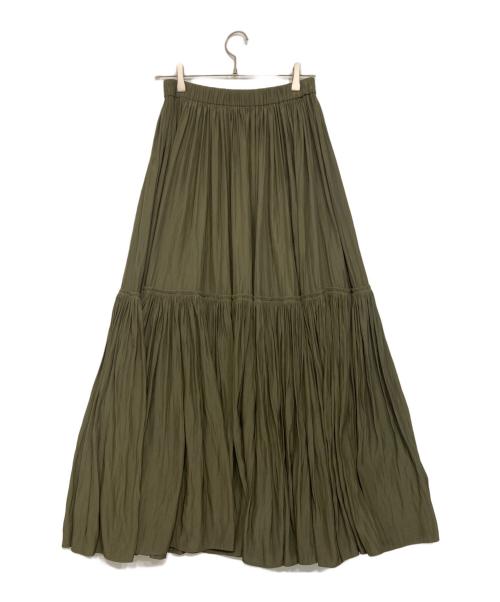 MUSE de Deuxieme Classe（ミューズ ドゥーズィエム クラス）MUSE de Deuxieme Classe (ミューズ ドゥーズィエム クラス) Gather Maxi スカート カーキ サイズ:記載なしの古着・服飾アイテム
