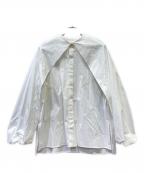 yori shiroconヨリ シロコン）の古着「ビッグサボンブラウス」｜ホワイト