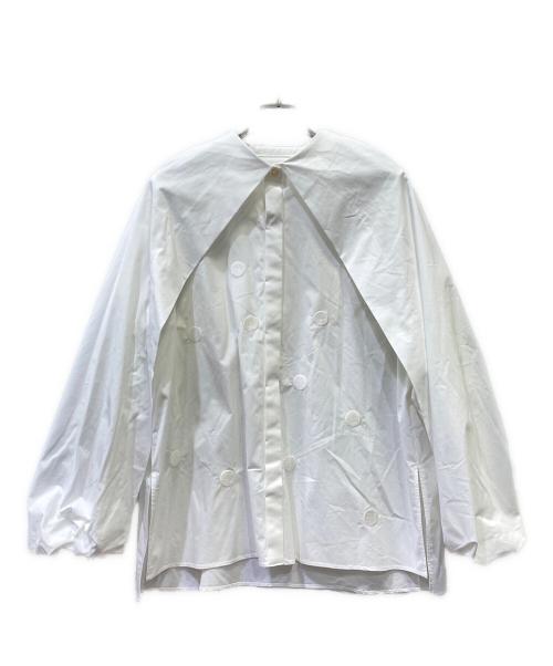 yori shirocon（ヨリ シロコン）yori shirocon (ヨリ シロコン) ビッグサボンブラウス ホワイト サイズ:３６の古着・服飾アイテム