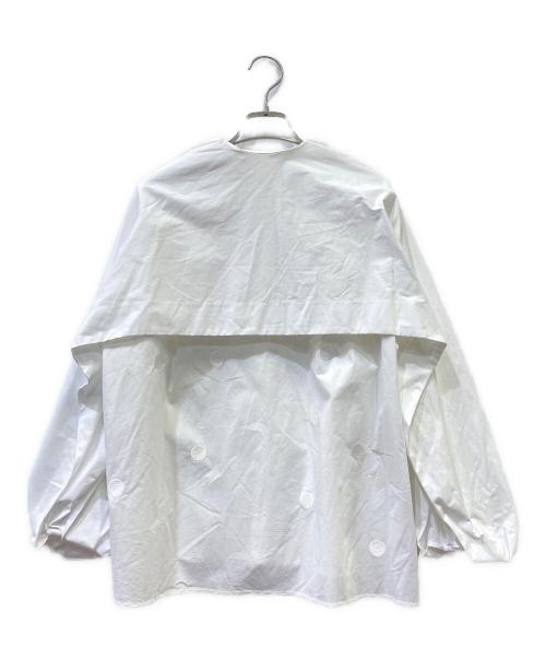 yori shirocon（ヨリ シロコン）yori shirocon (ヨリ シロコン) ビッグサボンブラウス ホワイト サイズ:３６の古着・服飾アイテム