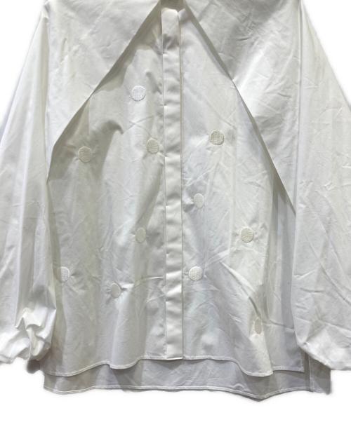 yori shirocon（ヨリ シロコン）yori shirocon (ヨリ シロコン) ビッグサボンブラウス ホワイト サイズ:３６の古着・服飾アイテム