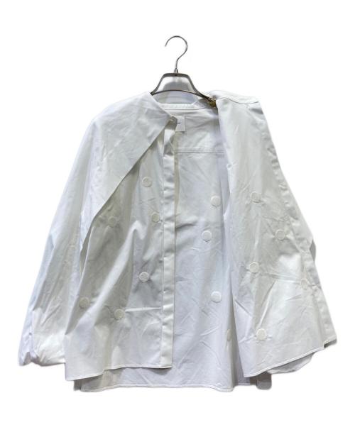 yori shirocon（ヨリ シロコン）yori shirocon (ヨリ シロコン) ビッグサボンブラウス ホワイト サイズ:３６の古着・服飾アイテム