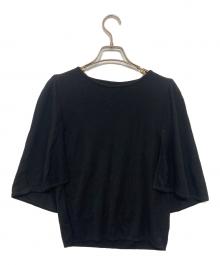 FOXEY（フォクシー）の古着「KNIT TOP CRESCENT」｜ブラック