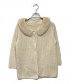 FOXEYフォクシー）の古着「ミンクファー付カシミヤカーディガン」｜アイボリー