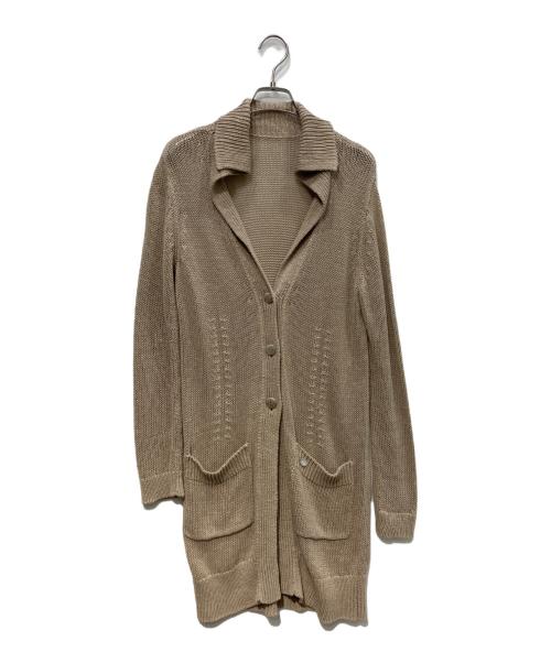 FOXEY（フォクシー）FOXEY (フォクシー) ロングカーディガン  	Beach Coat　35497-KSJFG28FK ベージュ サイズ:Freeの古着・服飾アイテム