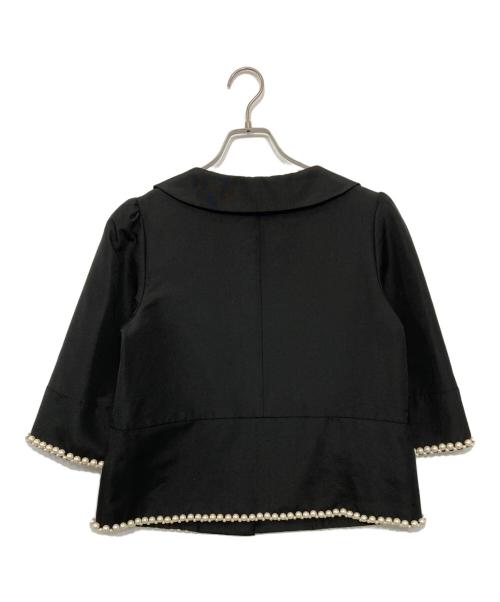 FOXEY（フォクシー）FOXEY (フォクシー) Peter Pan Pearl Jacket ブラック サイズ:40の古着・服飾アイテム