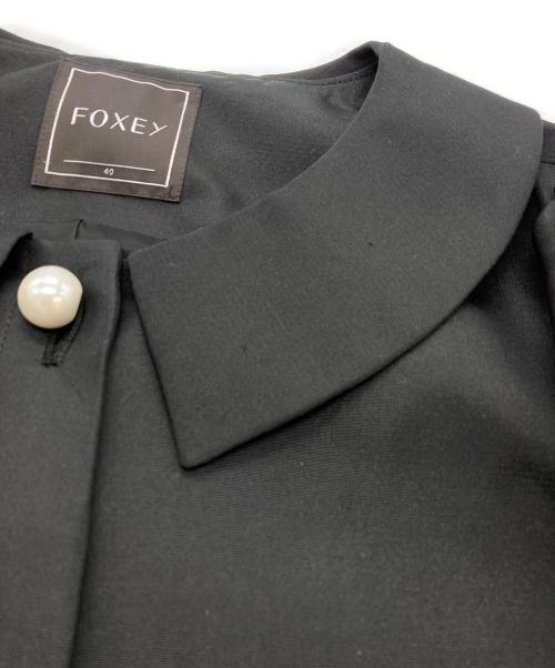 FOXEY（フォクシー）FOXEY (フォクシー) Peter Pan Pearl Jacket ブラック サイズ:40の古着・服飾アイテム