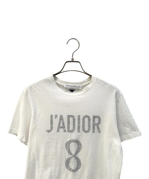 Christian Dior（クリスチャン ディオール）Christian Dior (クリスチャン ディオール) J'ADIOR 8ロゴ 半袖Tシャツ ホワイト サイズ:Sの古着・服飾アイテム