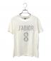 Christian Dior（クリスチャン ディオール）の古着「J'ADIOR 8ロゴ 半袖Tシャツ」｜ホワイト