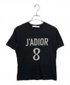 Christian Diorクリスチャン ディオール）の古着「J’ADIOクルーネックカットソー/クリスチャンディオール CHRISTIAN DIOR J'ADIOR 8」｜ブラック