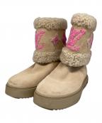 LOUIS VUITTONルイ ヴィトン）の古着「ムートンショートブーツ」｜ベージュ