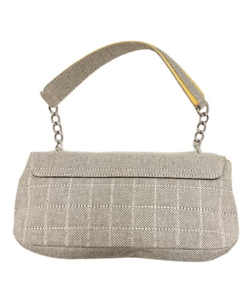 CHANEL（シャネル）CHANEL (シャネル) No.5 カメリア　ワンショルダーバッグ ライトグレーの古着・服飾アイテム
