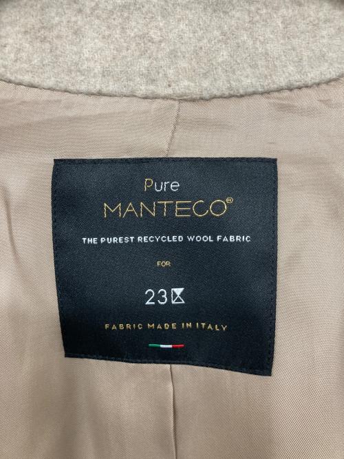 23区（ニジュウサンク）23区 (ニジュウサンク) MANTECOPure リバーステンカラーコート ベージュ サイズ:32の古着・服飾アイテム