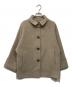 23区（ニジュウサンク）の古着「MANTECOPure リバーステンカラーコート」｜ベージュ
