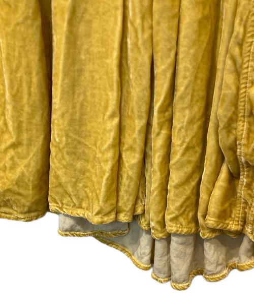 CP Shades（シーピーシェイズ）CP Shades (シーピーシェイズ) Ron Herman (ロンハーマン) ベロアスカート イエロー サイズ:XSの古着・服飾アイテム