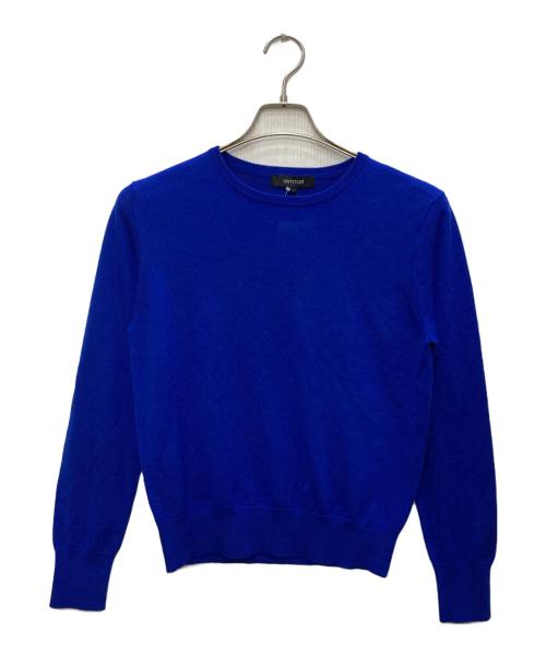 UNTITLED（アンタイトル）UNTITLED (アンタイトル) クルーネックウールニット ブルー サイズ:2 未使用品の古着・服飾アイテム