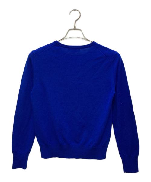 UNTITLED（アンタイトル）UNTITLED (アンタイトル) クルーネックウールニット ブルー サイズ:2 未使用品の古着・服飾アイテム