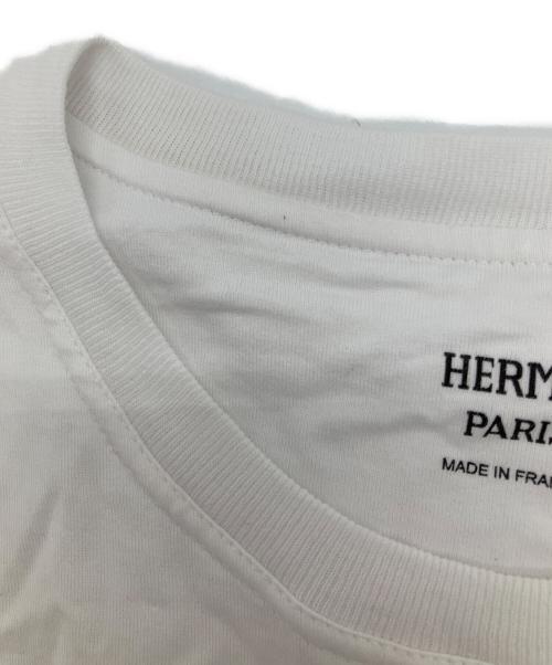 HERMES（エルメス）HERMES (エルメス) Hロゴ刺繍カットワンピース ホワイト サイズ:36の古着・服飾アイテム