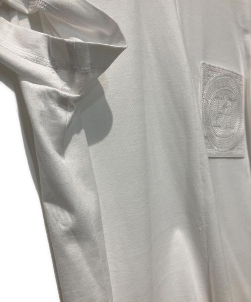 HERMES（エルメス）HERMES (エルメス) Hロゴ刺繍カットワンピース ホワイト サイズ:36の古着・服飾アイテム