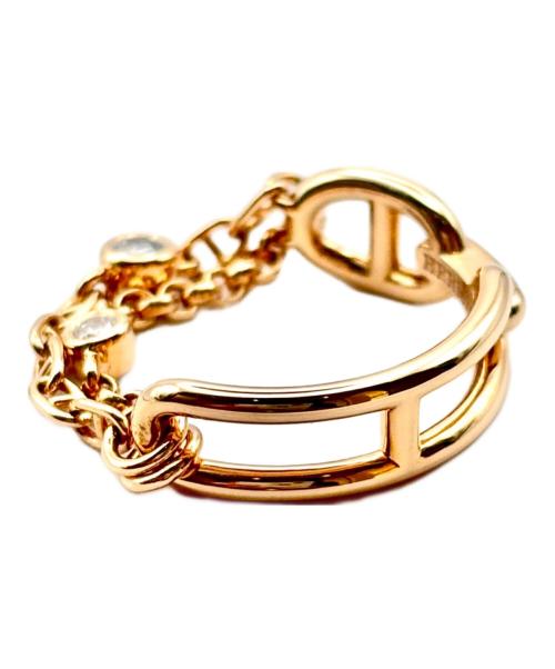 HERMES（エルメス）HERMES (エルメス) シェーヌダンクル・カオスPM/Chaine d'ancre Chaos ring/H222627B 00050 サイズ:53/11号の古着・服飾アイテム
