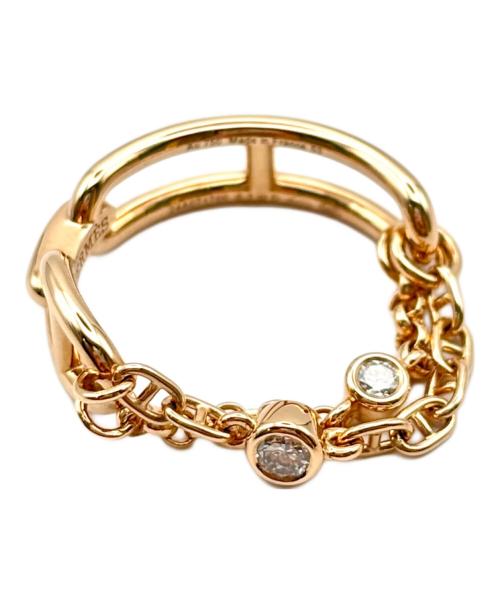 HERMES（エルメス）HERMES (エルメス) シェーヌダンクル・カオスPM/Chaine d'ancre Chaos ring/H222627B 00050 サイズ:53/11号の古着・服飾アイテム