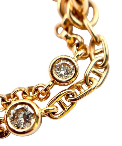 HERMES（エルメス）HERMES (エルメス) シェーヌダンクル・カオスPM/Chaine d'ancre Chaos ring/H222627B 00050 サイズ:53/11号の古着・服飾アイテム